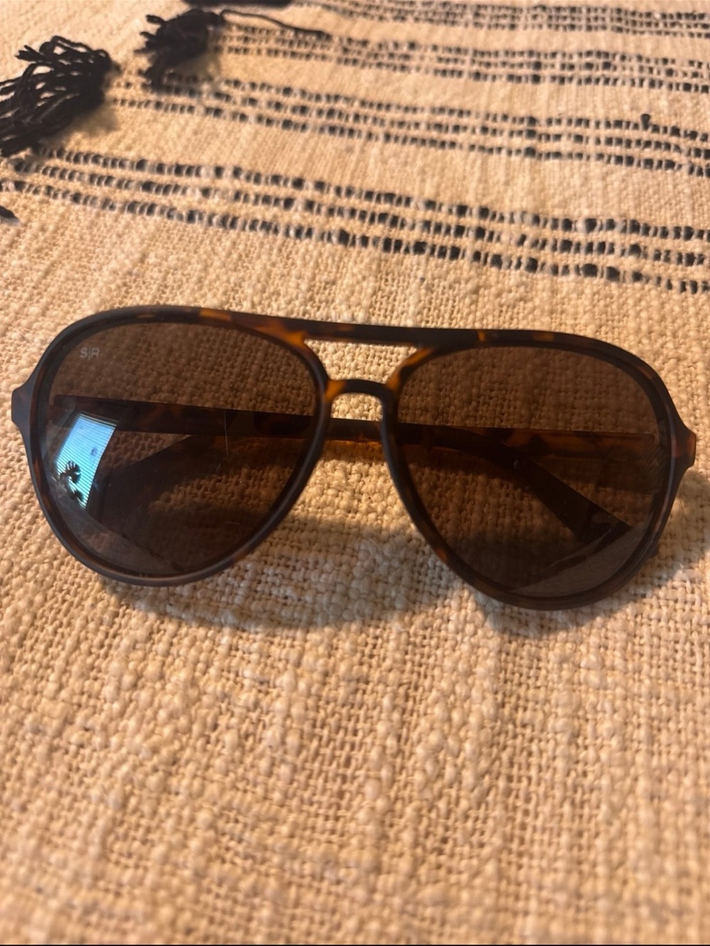 Women’s Tortoiseshell Aviator Sunglasses - Brown Lenses